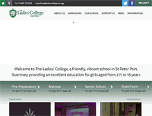 Tablet Screenshot of ladiescollege.com