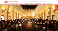 Desktop Screenshot of ladiescollege.lk