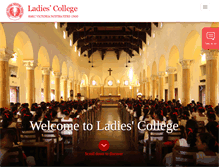 Tablet Screenshot of ladiescollege.lk